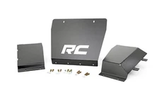 Rough Country Black Steel Full Skid Plates Package for Silverado Sierra 1500 4WD