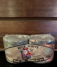 Buck Schitz Rivers Edge Camo & Hunters Orange 2 Pack Woods Wipe Toilet Paper New