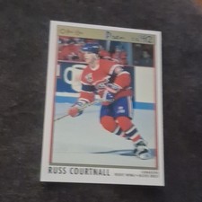O-Pee-Chee Russ Courtnall Montreal Canadiens Hockey Card #58 1991-92 NHL Premier