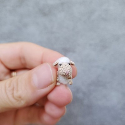 Miniature 2.0cm Sheep. Lamb. Microtoysby