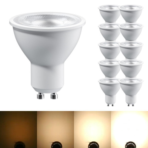 GU10 LED Bulbs Dimmable, Light Bulb 3000K Warm White, 630LM LED Spotlight Bul...