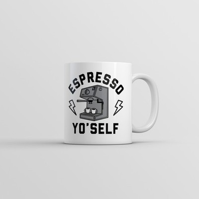 Espresso Yo Self Mug Funny Sarcastic Caffeine Lovers Graphic Coffee Cup
