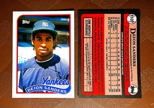 Deion Sanders #110T 1989 Topps Traded card