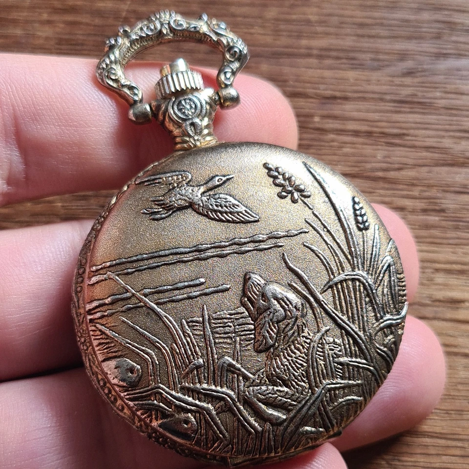 Metal Gents Half Hunter Giani-Giorgio Pocket Watch Working - Image 3 of 4