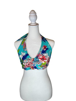 Venus Floral Halter Style Bikini, Top Size Medium