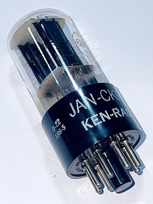 6SN7 GT tube  JAN-CKR Ken-Rad parallel plates,NOS USA,SC133, early 50*s VT-231