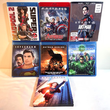 6 SUPERHERO MOVIES 1 TV SHOW Blu-Ray Lot Action Adventure Comedy Drama Sci-Fi