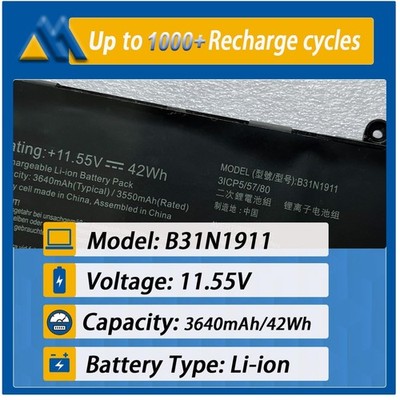 ASUS VivoBook Flip 14 Battery Replacement - 42Wh 11.55V