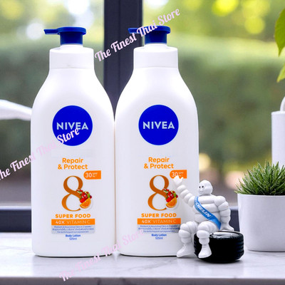 Nivea Repair & Protect 8 Super Food Sun Care Body Lotion SPF30 PA++ , 525 ml x 2