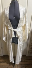 Vintage Japanese Kimono Ivory 2 Belts Size Medium