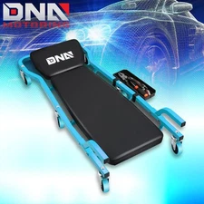 43" 2 IN 1 Mechanic 3-Level Adjustable Rolling Car Auto Garage/Shop Creeper Blue