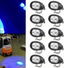 10PCS Blue LED Forklift Light Spot TRUCK pedestrian warehouse safety warning