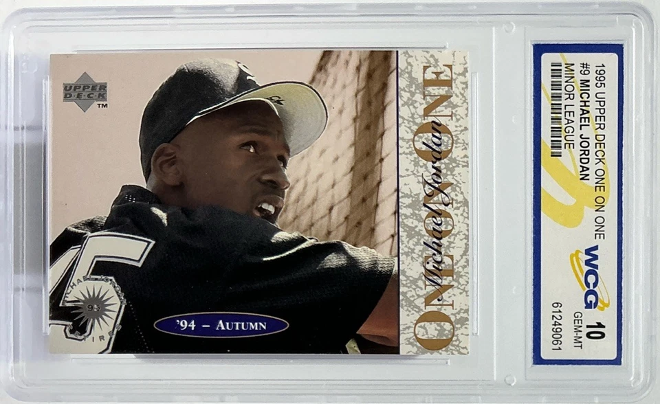 Michael Jordan WCG 10 -1995 cubierta superior - uno en uno ligas menores de béisbol - CABRA Foto 3 de 4