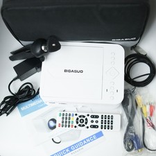 BIGASUO Pro 302 HD Bluetooth Projector DVD Pl...