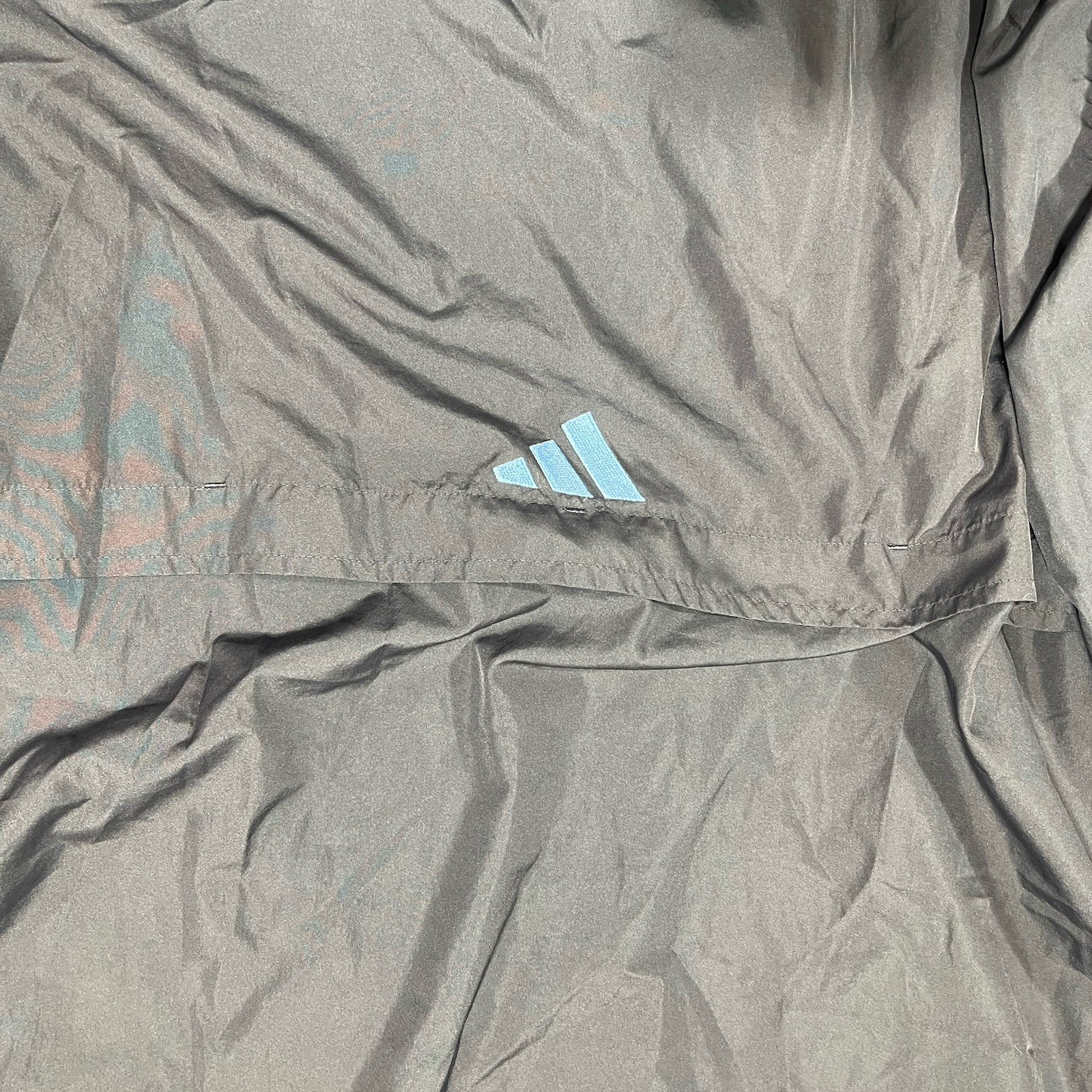 Adidas Pullover Windbreaker Jacket Snap Button Bl… - image 4