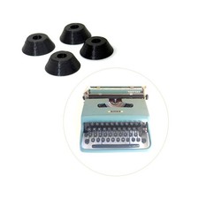 x4 New Rubber Feet for Olivetti Pluma 22 Typewriter Replacement Part Vtg Hispano thumbnail