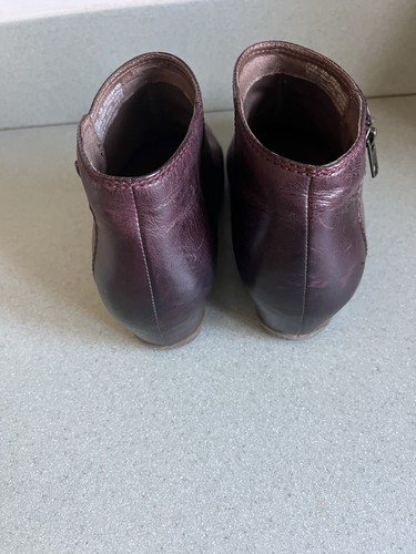 Dansko Deep Purple Leather Ankle Boots Size 38 Worn Once Great Cond - Picture 4 of 9