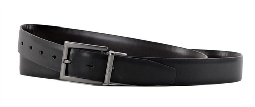 Calvin Klein Men's 32mm Reversible Leather Strap 4-in-1 Belt Set Black/Brown - Picture 6 of 7