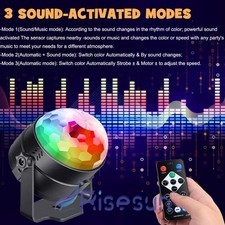 LED RGB Disco Ball with Rotating Lights for Xmas/Party/DJ Stage Effects