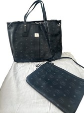 MCM Reversible Liz Shopper in Visetos Black Large bag