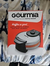Gourmia Belgian Waffle Maker – Compact Design with Upright Storage Nonstick