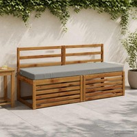 Bankkissen Soest 100 % Polyester Grau 140 X 50 X 8 Cm