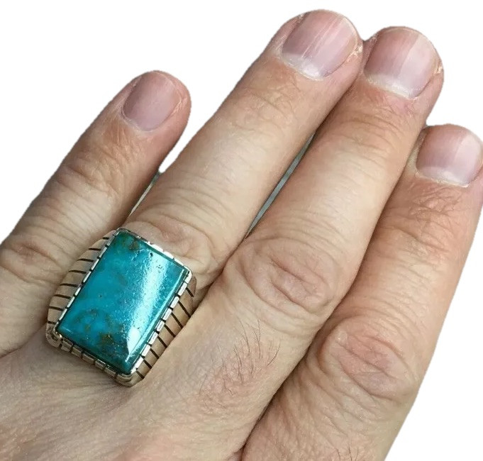 RAY JACK Native American/Navajo/Western Sterling Silver Ring