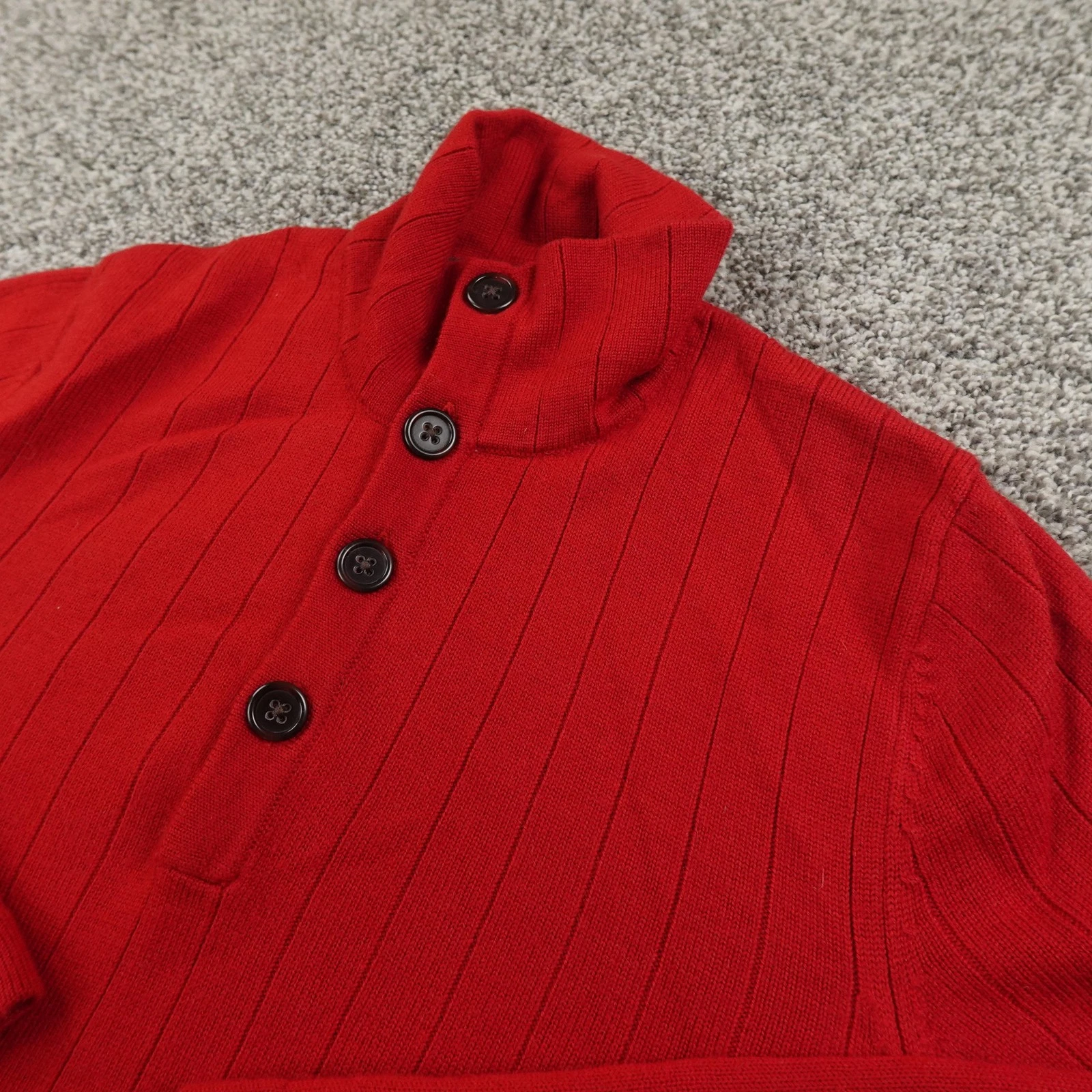 Banana Republic Sweater Mens M Red Mock Neck Merino Wool Henley Pullover Cozy
Opens in a new window 