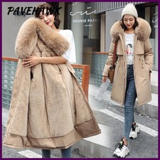 Parka de invierno para mujer, cálida, con capucha, manga larga, cremallera, chaq