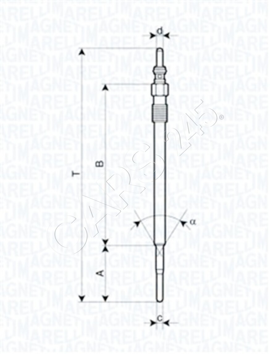 Glow Plug Fits FIAT OPEL VAUXHALL ALFA ROMEO SAAB LANCIA SUZUKI JEEP 1214334