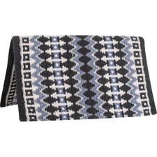Classic Equine Western Show Saddle Blanket - Coffee Blue - USA Made