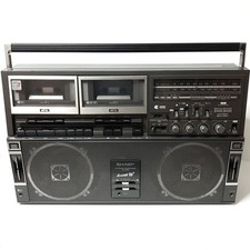 Sharp GF-888 The Searcher Vintage Stereo Cassette Boombox Radio Antenna Missing