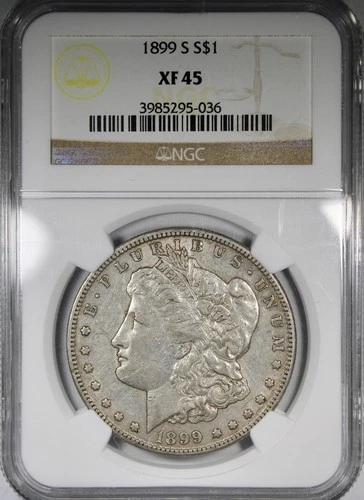 1899-S Morgan Dollar NGC XF45 Circulated Better Date $1 Crusty