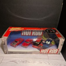 Johnny Lightning Hot Rod 1:64 Diecast Car Set Red/Black/Blue Unopened Box