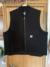 Carhartt Arctic Quilt Lined V01 Men's Sandstone Vest - Black, XL