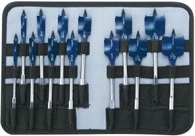Bosch DSB5013P 13-Piece Spade Drill Bit Set Universally Compatible