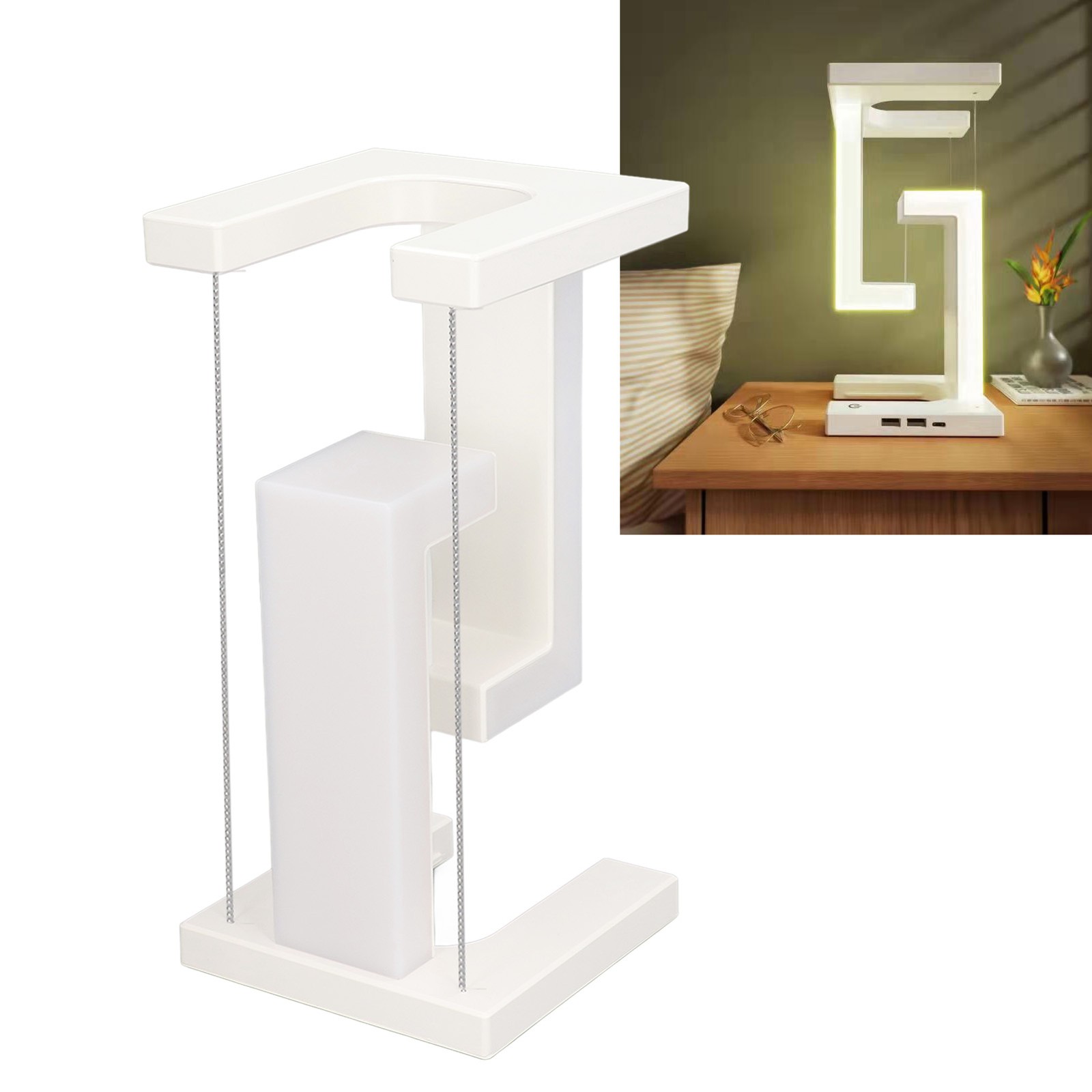 New Magnetic Levitation Desk Lamp 3 Levels Touch Control LED Desk Lamp For.