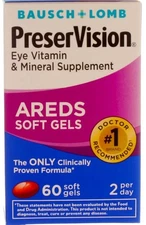 6 Pack Bausch & Lomb PreserVision AREDS Softgels, 60 Ct