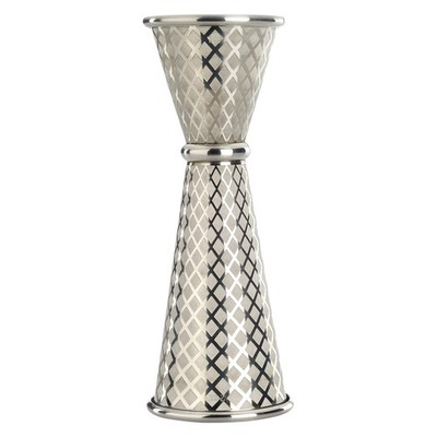 Barfly 1 x 2 oz. Diamond Lattice Etch Japanese Style One Size, Stainless 