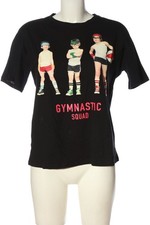 ZARA T-shirt Donna Camicia Taglia IT 42 nero-rosa stile casual