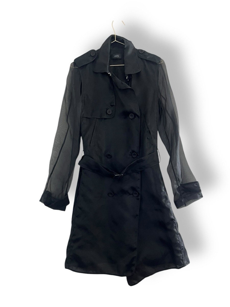 Organza Coat Sheer Trench Coat Joseph Silk Organza Trench Coat