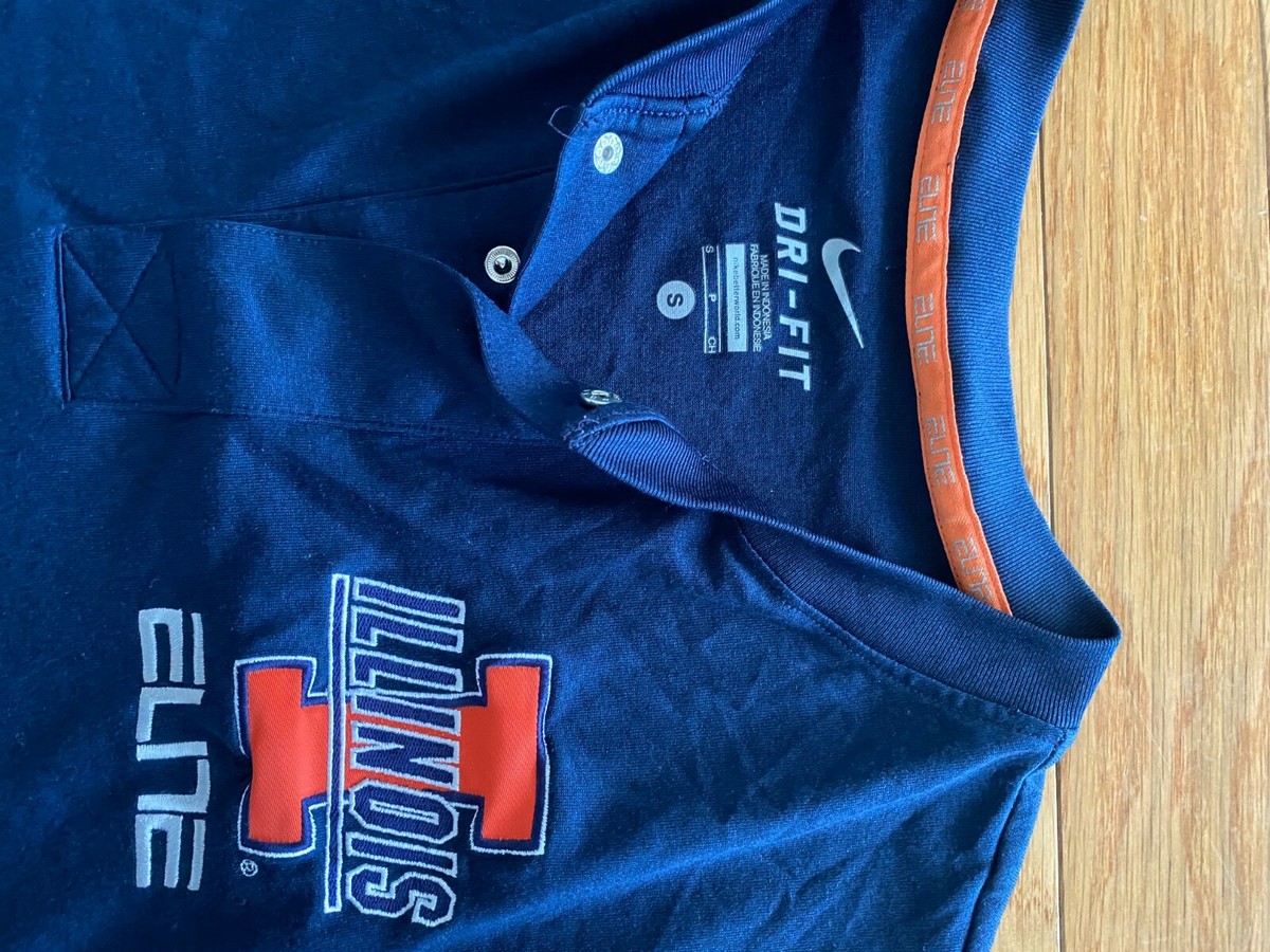 Nike ILLINOIS ウォームアップウェア Sサイズ Illinois Fighting Illini Hoodie Mens Medium Blue Nike Therma