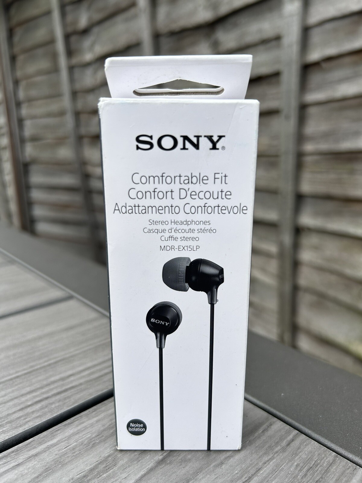 Sony Inear Stereo Headphones Earphones MDREX15LPBK Black Comfortable