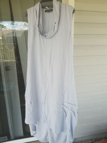 JONES NEW YORK LINEN Blend BLUE Midi Shirt DRESS HI-LO HEM Plus Size 1X NWT$139 - Picture 3 of 9