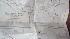 Mammoth Cave 1951 National Park Kentucky Brochure Map