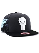 New Era Punisher 9fifty Original Fit Snapback Hat Adjustable Black Grey Marvel