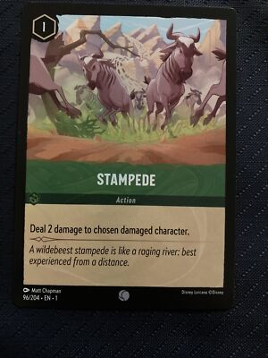 Disney Lorcana Stampede Action Emerald Non Foil Common #96/204 | eBay