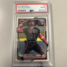 Elly De La Cruz RC Base Card, PSA 8, 2024 Bowman #22