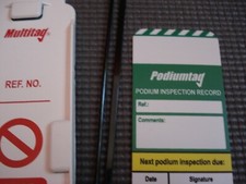 Podiumtag Inspection Systems tag holder & Insert 