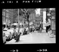 '72 London England Bird in Hand Pub Bar Cars NYC Old 35mm Photo Negative B11